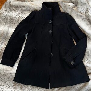 H&M Classic Black Pea Coat for Women